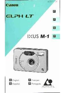 Canon Ixus M 1 manual. Camera Instructions.